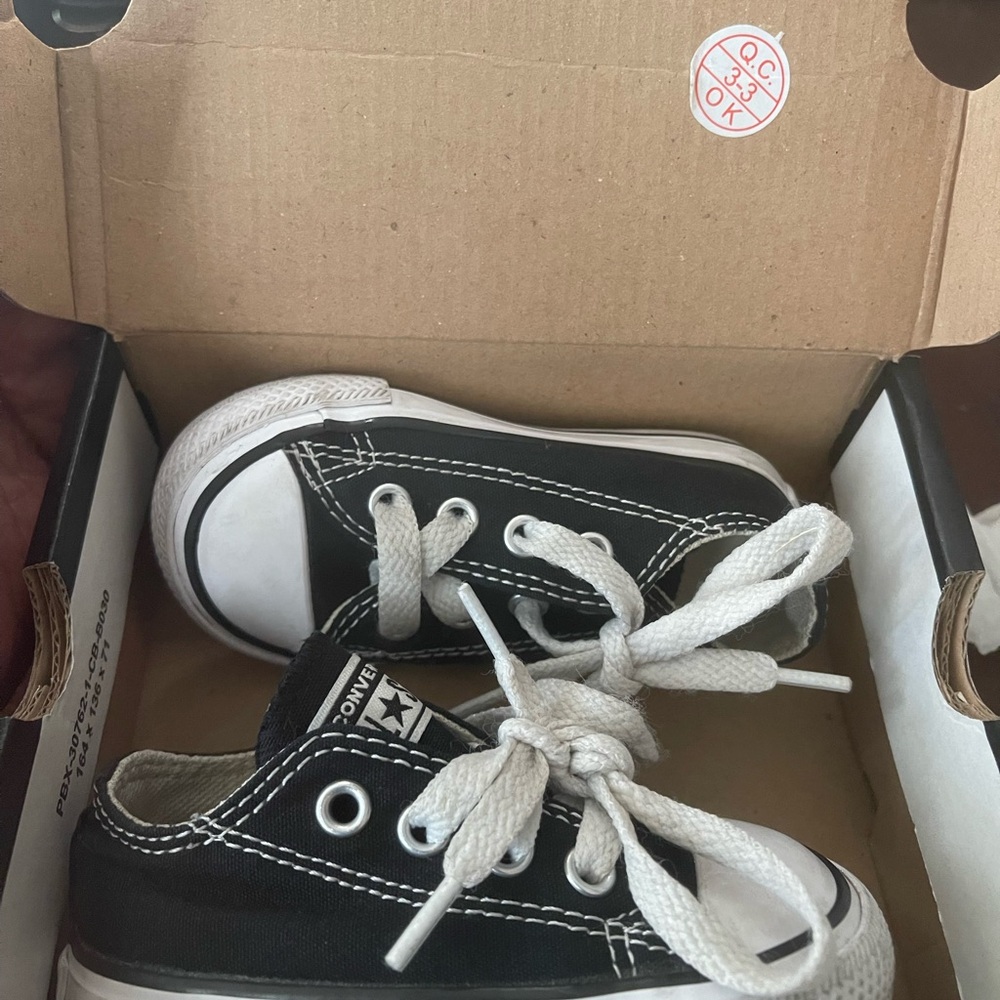 Converse Kids Black and White Sneakers